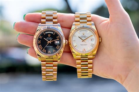 rolex day date 40 vs 41|Rolex Day-Date 40 models.